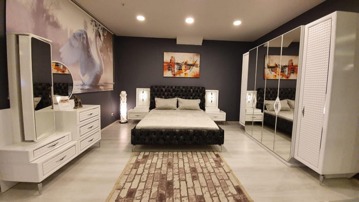 Chambre à Coucher Commode Avec Miroir Luxe Commodes Buffet 2tlg. Buffet