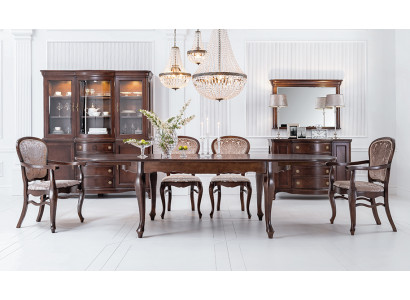 Klassischer Antik Stil Esstisch Wohnzimmer Holz Tische XXL Big Neu
