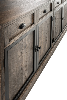 Designer Kommode Anrichte Side Low Board Schrank Wohn Zimmer Regal Holz Luxus