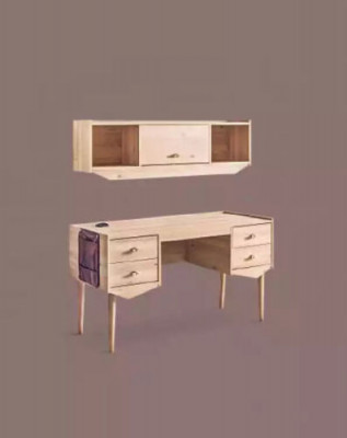 Sekretär Schreibtisch Tisch 134x60x77 Schreibtische Tische Möbel Holz Computer