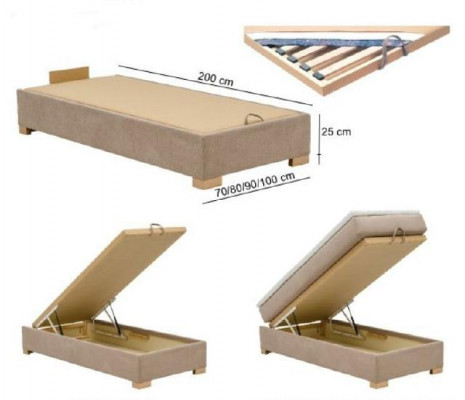 Continental Boxspring Bett Betten Polster Hoch Doppel Leder Textil Bett