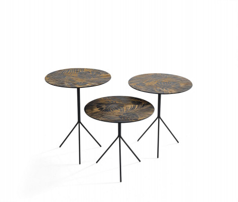 Rundtische Tisch Couchtische Tische Luxus Design Beistelltische 3 tlg.