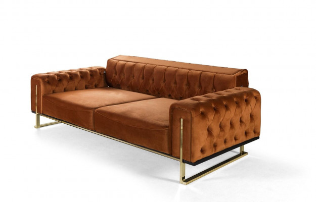 Designer Chesterfield 3tlg. Garnitur 2x 3 Sitzer Sofa Sessel Modern Dreisitzer