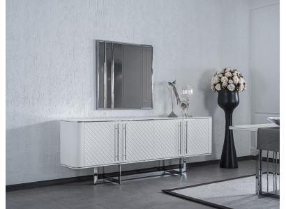 Luxus Sideboard mit Spiegel Esszimmer Einrichtung Modern Design Möbel 