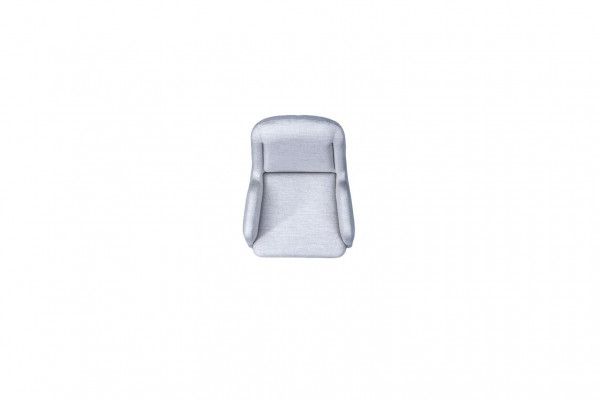 Designer Grauer Sessel Luxus 1 Sitzer Polstersessel Textil Polstersessel
