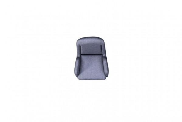 Designer Grauer Sessel Luxus 1 Sitzer Polstersessel Textil Polstersessel