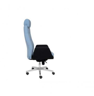 Blau-Schwarzes Bürostuhl Luxus Drehstuhl Chefsessel Designer Stühle