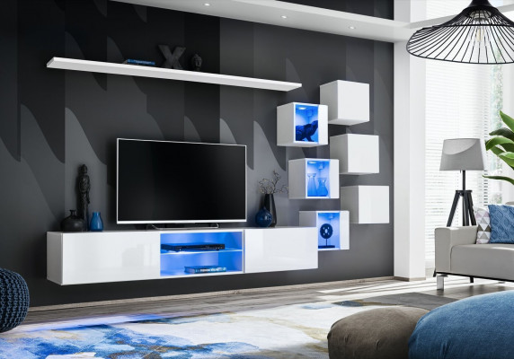 Luxus Wohnwand Einrichtung Neu Möbel Wandschrank Wohnzimmermöbel Komplett