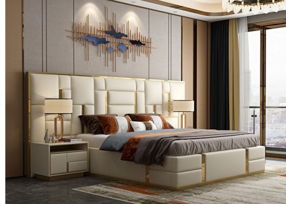 Design Schlafzimmer Garnituren Bett Modern Luxus Hotel Betten Möbel