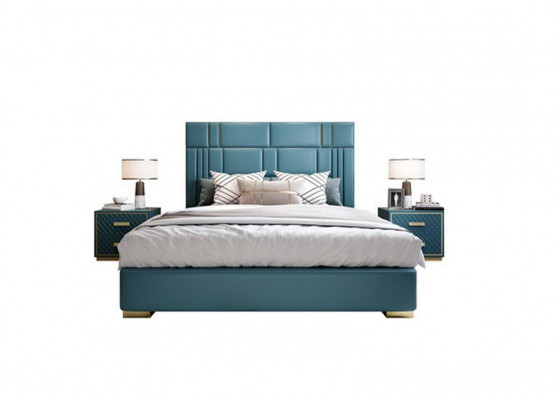 Luxus Schlafzimmer Bett Design Polster Doppel Hotel Betten Möbel 180x200