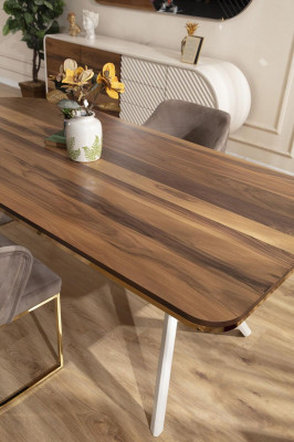 Esszimmer Luxus Stuhl Essgruppe Esstisch Tisch Stühle Weiß Set 8tlg