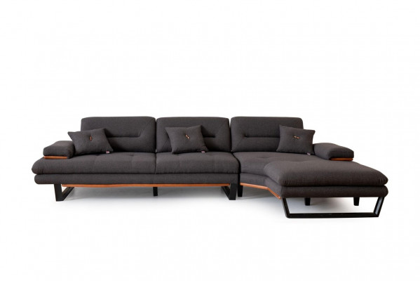 Designer grau Ecksofa L-form Modern möbel wohnzimmer Eckgarnitur Sofa