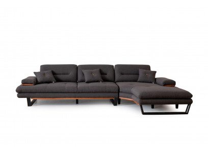 Designer grau Ecksofa L-form Modern möbel wohnzimmer Eckgarnitur Sofa