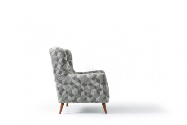 Luxus Möbel Dreisitzer Sessel 1 Sitzer Modern Sessel Polster Textil