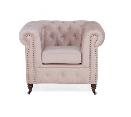 Edler Design Chesterfield Polster Sessel Fernseh Sitz Club Lounge Textil