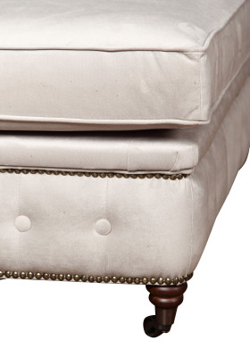 Club Fußhocker Lounge Hocker Leder Textil Ottoman Designer Pufa Chesterfield