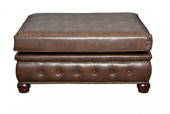Fußhocker Club Lounge Hocker Chesterfield Textil Ottoman Design Ottomane Stoff
