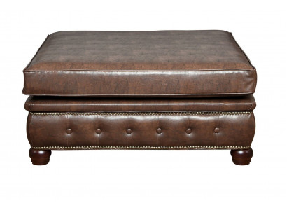 Fußhocker Club Lounge Hocker Chesterfield Textil Ottoman Design Ottomane Stoff