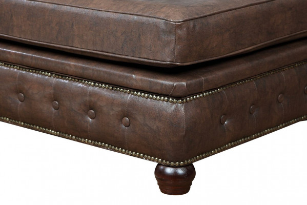 Fußhocker Club Lounge Hocker Chesterfield Textil Ottoman Design Ottomane Stoff