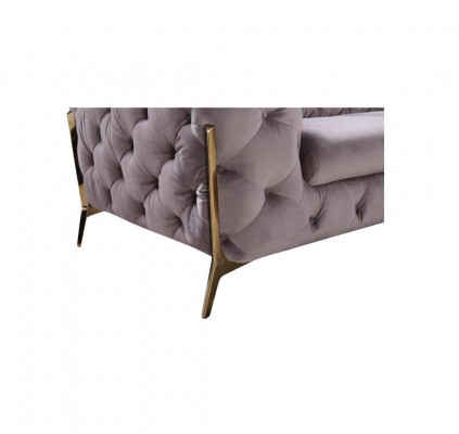 Design Chesterfield Sofa 2-Sitzer Couch Polster Textil Sofas Samt Neu Zweisitzer