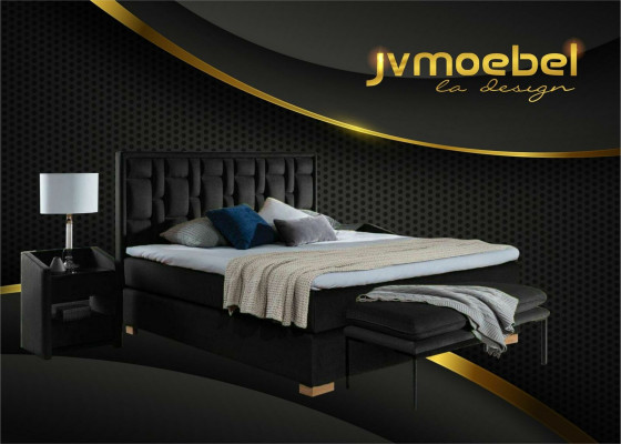 Design Bett Schlafzimmer Set 4tlg. Nachttisch 2x Sitzbank Betten moderne