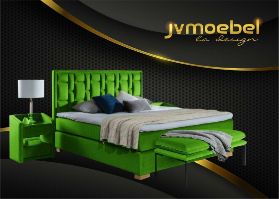 Design Bett Schlafzimmer Set 4tlg. Nachttisch 2x Sitzbank Betten moderne