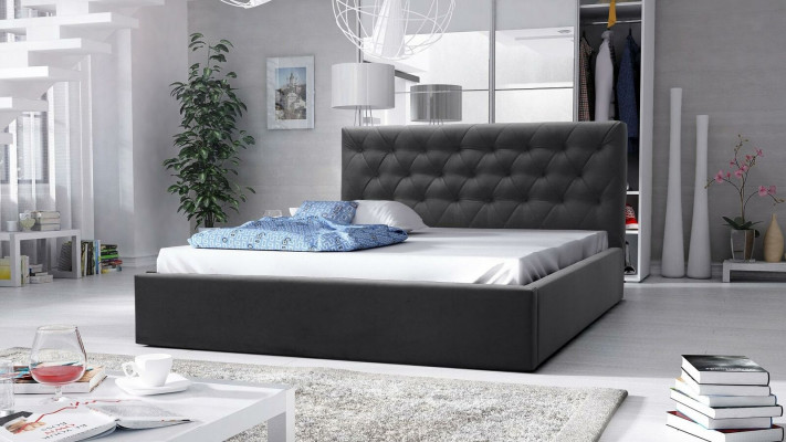 Luxus Bett Ehebett Stil Möbel Schlafzimmer Hotel Betten 180x200 Chesterfield