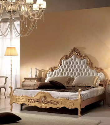 Komplettes Schlafzimmer Set Bett Nachttische Kommode Spiegel Set 5tlg