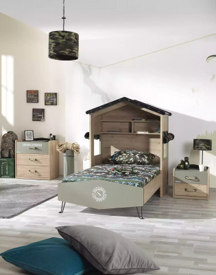 Kommode Schrank Holz Kommoden Kindermöbel Sideboard Design Grün Luxus