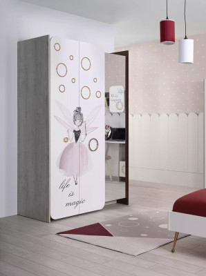 Weißer Kinderzimmer Schrank Mädchen Kleiderschrank Luxus Holz Schränke