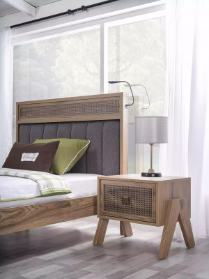 Nachtkonsole Nachttisch Kindernachttisch Kinderzimmer Holz Braun Tisch