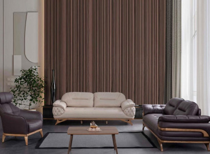 Wohnzimmer Möbel Designer Sofagarnitur Dreisitzer Sessel Sitzgruppe Neu