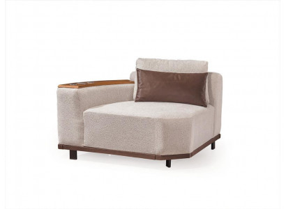 Beiges Modulsofa Designer Ecksofas Wohnzimmer Luxuriöse Polster Couchen