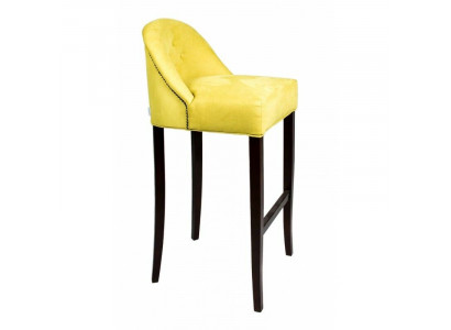 Gelber Chesterfield Barhocker Moderner Einsitzer Luxus Lounge Möbel 