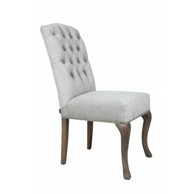 Designer Graue Chesterfield Stühle Polster-Garnitur Hotel-Gruppe x2-er Set