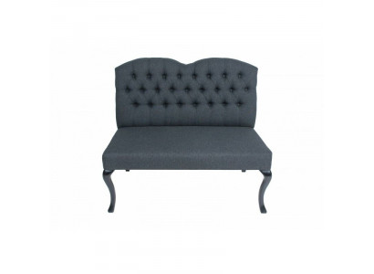 Chesterfield Bank Textil Sitz Bänke Deko Restaurant Stoff Laden Sofa Leder