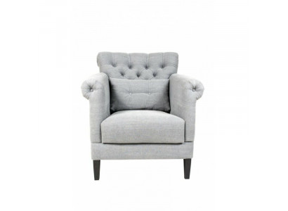 Sessel Club Lounge Designer Stuhl Polster Sofa 1 Sitzer Relax Fernseher Grau