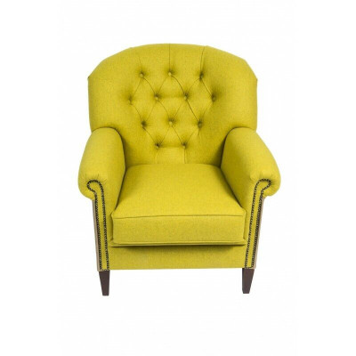 Ohrensessel Sessel Fernseh Stuhl Polster Sofa 1 Sitzer Relax Chesterfield