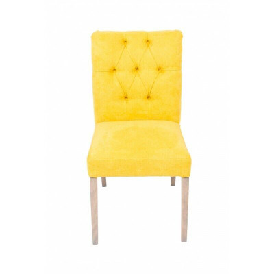 Designer Gelbe Stühle Chesterfield Garnitur Stuhl-Hotel-Set 4-er Set 