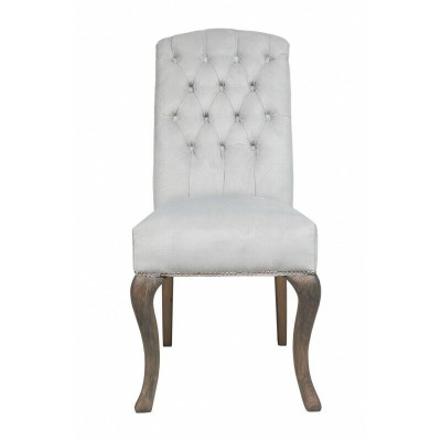 Designer Graue Chesterfield Polster Stühle 10-er Garnitur Hotelstühle Textilsitzer 