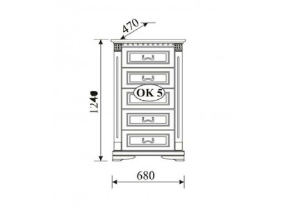 Klassische Kommode Kommoden Schrank Sideboard Massiv Möbel Kolonial Neu OK5