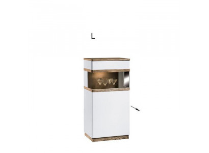 Vitrine Holz & Glas Anrichte Schrank Wohnzimmer Kollektion Modern Stil Regal