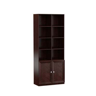 System Büro Möbel Deko Vitrine Aktenschrank Klassischer Holz Schrank Regal