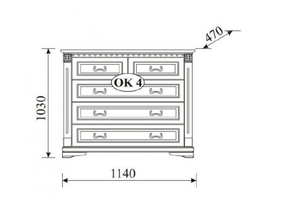 Klassische Kommode Kommoden Schrank Sideboard Massiv Möbel Kolonial Neu OK4