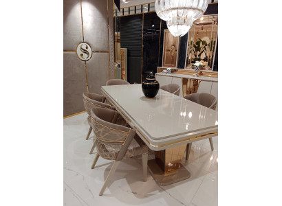 Luxuriöser 6x Stühle Klare Linien und Eleganz Ergänzung für jedesder Innenraum