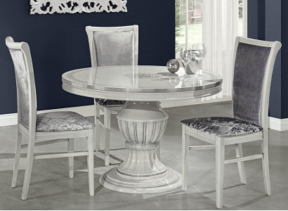 Esszimmerstuhl Stuhl Esszimmer Stühle Relax Stühl Samt Holz Grau Sitz Design