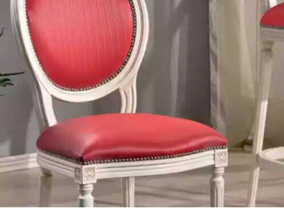 Esszimmerstuhl Rosa Polsterstuhl Klassischer Textil Sitzmöbel Lehnstuhl