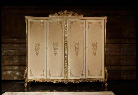 Klassisches Schlafzimmer Set Doppelbett 2x Nachttische Kommode Schrank