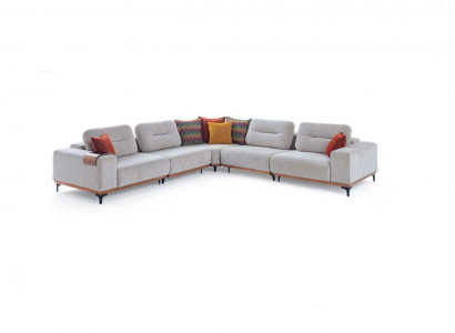 Weißes Exklusives L-Form Polstersofa Designer Ecksofa Wohnzimmer Sitzer