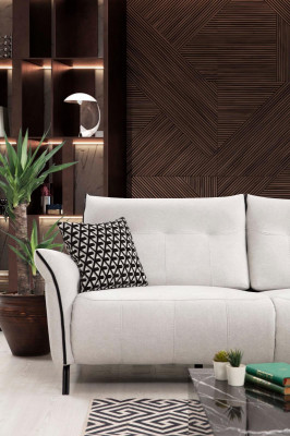 Wohnzimmer Sofa L-Form Modern Design Textil Stoff Luxus Couch Polstermöbel